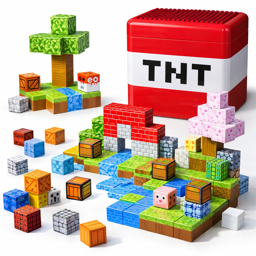 Minecraft magnetne kocke - set 180 kockica