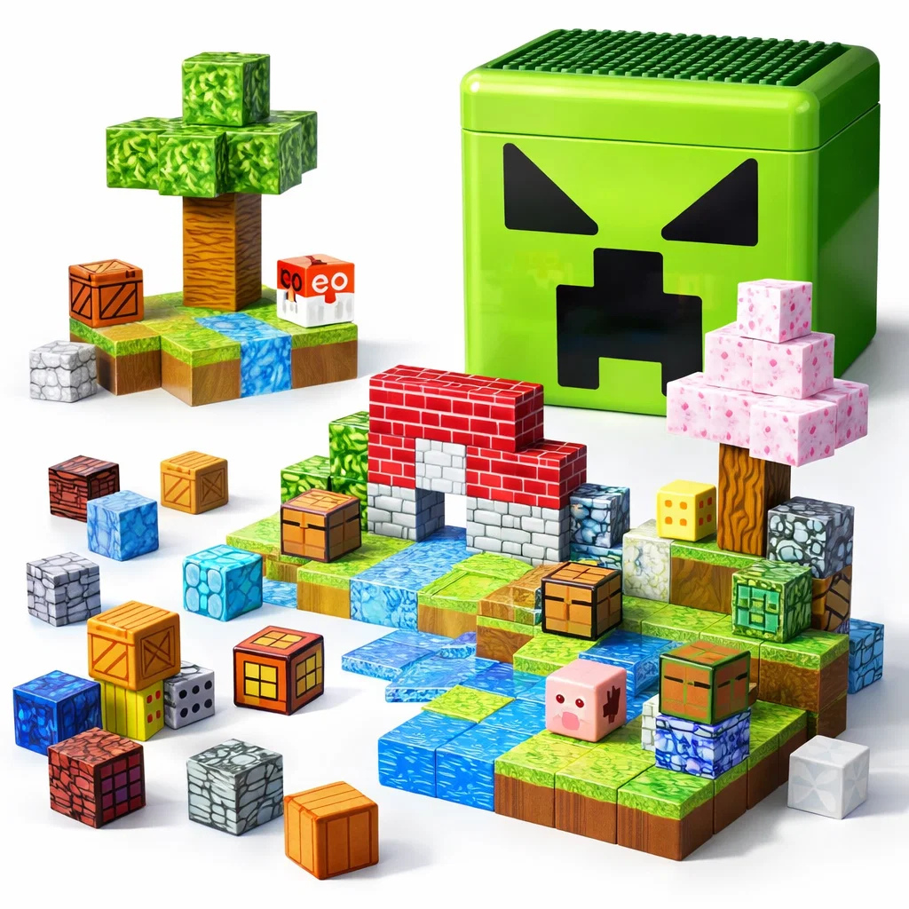 Minecraft magnetne kocke - set 180 kockica